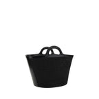Marni Tropicalia Raffia Bucket Bag in Black