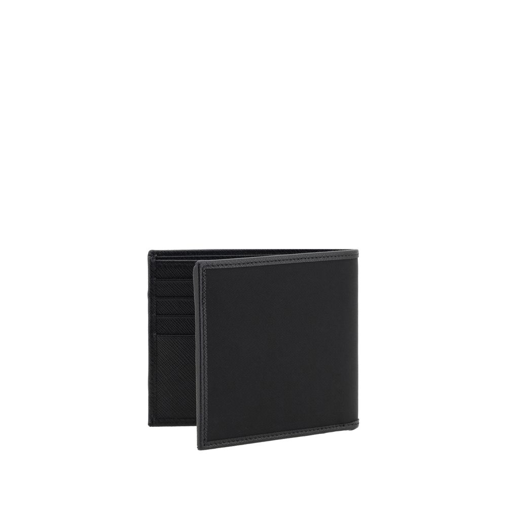 Prada Re-Nylon Bifold Wallet in Black