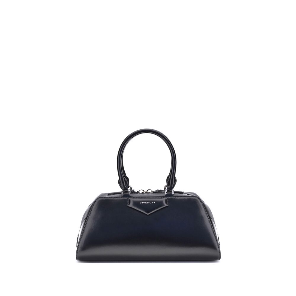 Givenchy Antigona East-West Small Bag in Black Calfskin