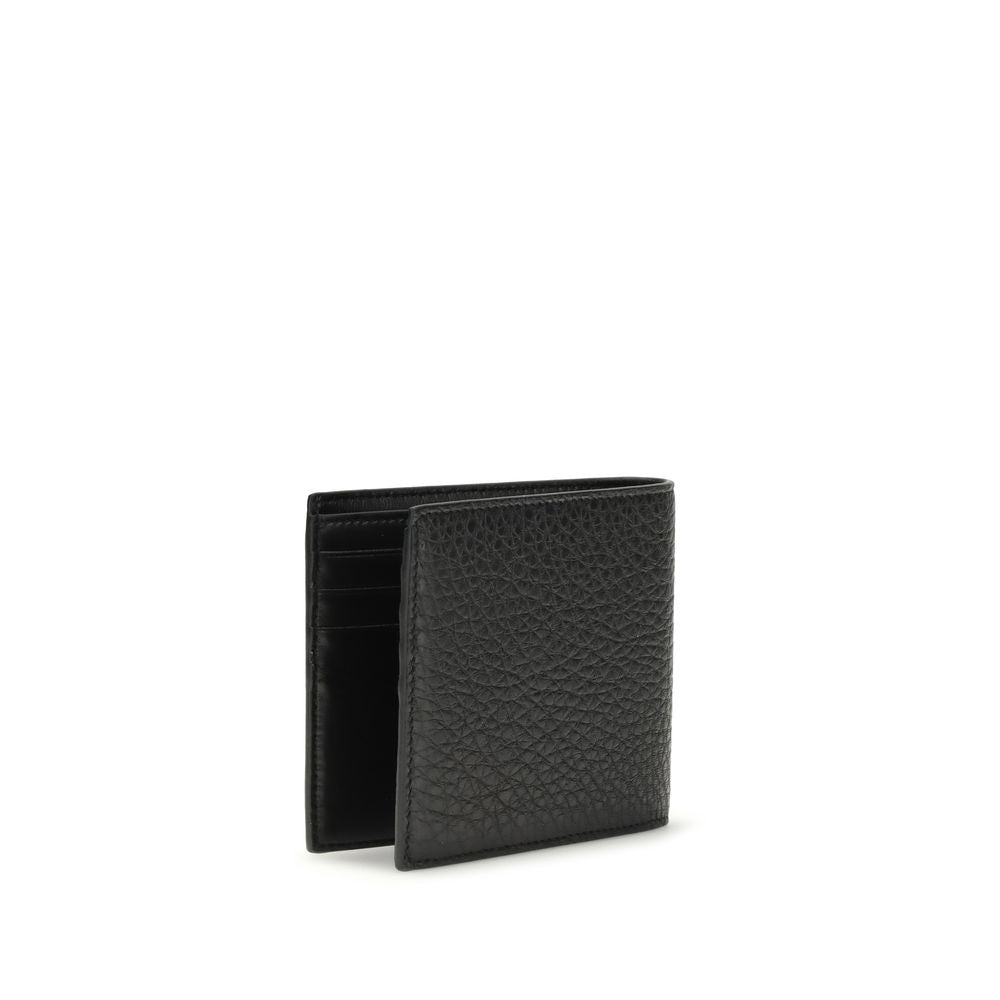 Givenchy Black Grained Calfskin Bifold Wallet