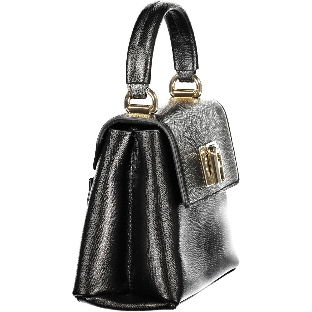 Furla 1927 Leather Top Handle Bag in Nero