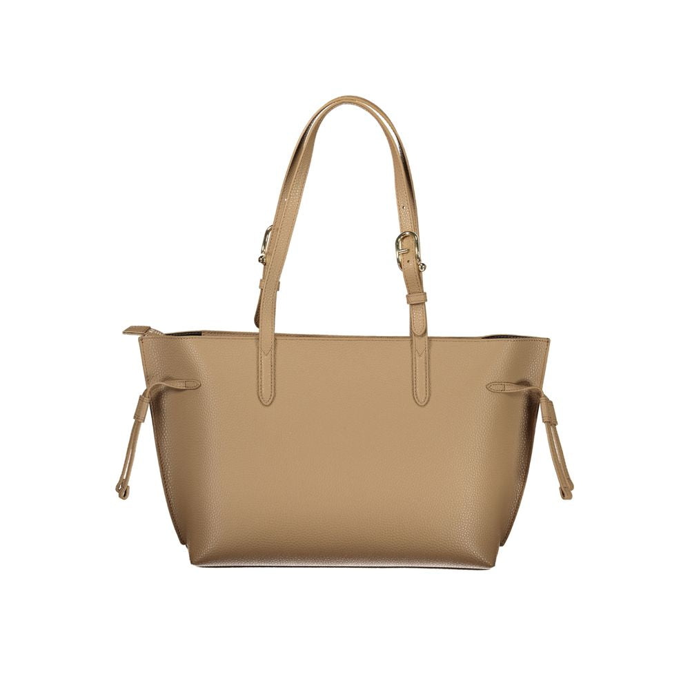 Furla Ava Large Leather Tote Bag in Marrone