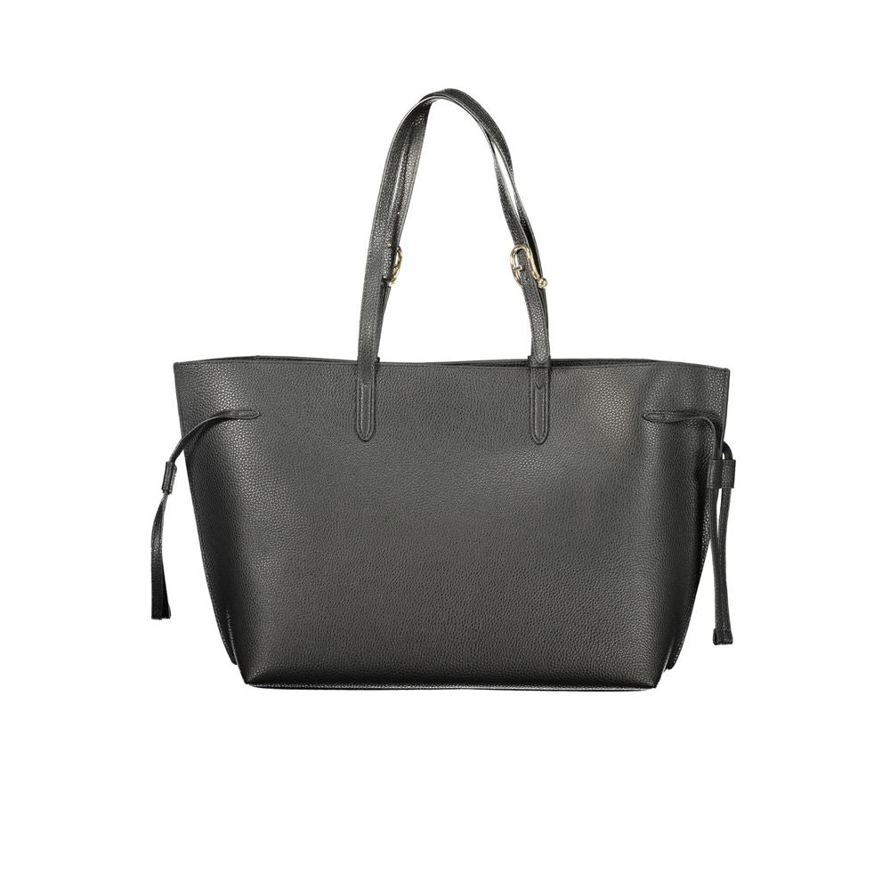 Furla Ava Large Leather Tote Bag in Nero