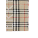 Burberry EKD Check Wool Silk Scarf Archive Beige