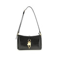 dolce gabbana the lock shoulder bag black calf leather padlock closure